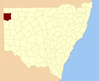 Location in New South Wales