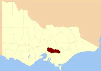 Location in Victoria