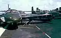 Ex-VNAF A-37s on deck of USS Midway