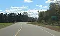 The sign for Exeland on WIS48
