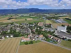 Eysins, aerial view