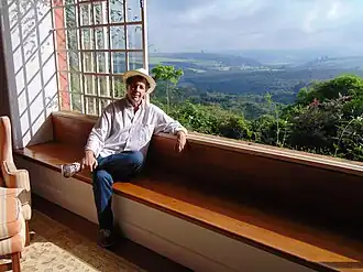 Fábio Caramuru taking a break from recording EcoMúsica, 2015