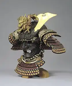 Dō-maru style kabuto with a medieval revival style. Edo period, 19th century, Tokyo National Museum.