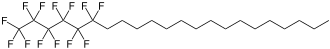 Structural formula of F6H16, an example of semifluorinated n-alkanes