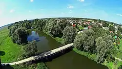 Aerial view of Leszkowice
