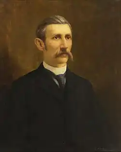 CPT Francis P. Fleming, Commanded Company C, 1st Florida Battalion (redesignated Co B, 1st Battalion, Florida State Troops in 1887), 1885–1888.[14][15] Previously, in the Civil War, he enlisted in St. Augustine Rifles, 2nd Florida, then commissioned in 1st Florida Cavalry.[16] Later, 15th Governor of Florida from 1889–1893.