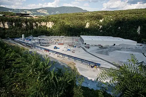 Hinterrigger concrete lining factory in June 2018