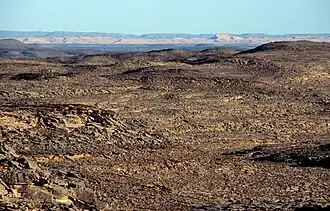 The barren Hamada of the External Tassili south of Illizi