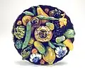Plate with flowers and fruit in high relief, 16th century