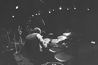 Mattacks with Fairport Convention, in Kralingen, 1970