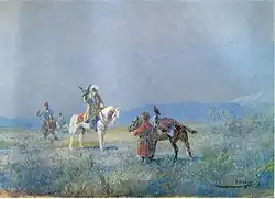 Nikolay Karazin, Falcon hunt (before 1908)