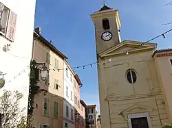 The church in Falicon