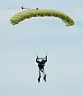 Parachute that is true kite, with positive lift/drag ratio
