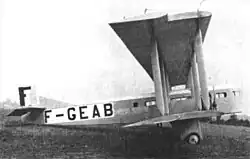 Photograph of a Farman Goliath.