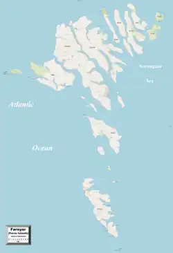 Image 18Detailed map of the Faroe Islands (from Geography of the Faroe Islands)