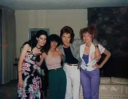 Image 82Two women in 1979 wear the trendy tube tops, while the woman on the far left is wearing a rayon strapless dress (from 1970s in fashion)
