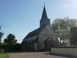 The church in Faux-Villecerf
