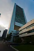 The Federal Reserve Bank of Boston building viewed from the back