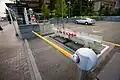 The parking lot security methods installed for the Federal Reserve Bank of Boston