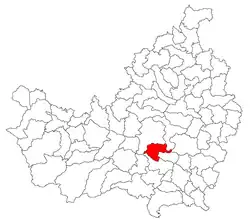 Location in Cluj County