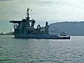 NSS Felinto Perry at the coast off Arraial do Carbo on 26 May 2015.