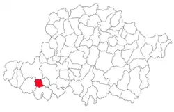 Location in Arad County