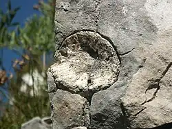A rock insert on the Small Barmstein