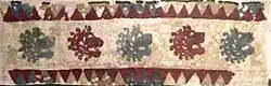 Felt band with Achaemenid-derived lion design. Pazyryk-1 tomb.[27]