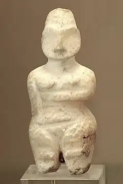 Female figurine found in the Tell es Sawwan (middle Tigris, near Samarra), level 1, ca. 6000 BCE.