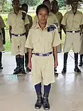 Police recruits in training