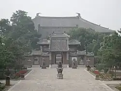 Liao dynasty (916-1125) Daxiong Baodian of Fengguo Temple in Yixian, Liaoning, China. Built in 1020.