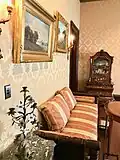 Settee in the Fenyes parlor.