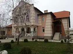 Beige-and-brown building