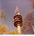 The Fernmeldeturm sporting its former array of directional antennas pointing to Gartow