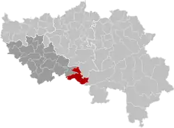 Location of Ferrières in the province of Liège