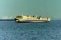 Ferry Harima heading offshore from Kobe.