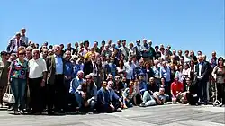A large crowd of people