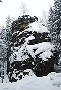 The rocks in winter