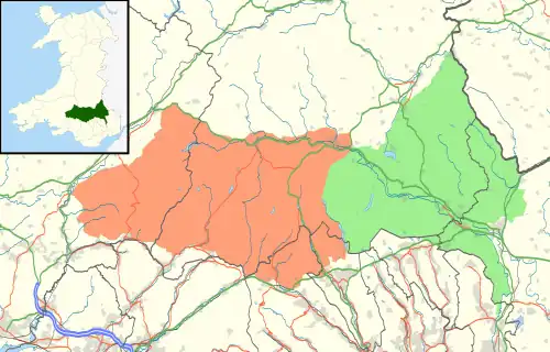 Dinas Rock is located in Brecon Beacons