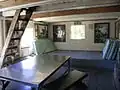 Downstairs interior of historic Field Hut built 1924