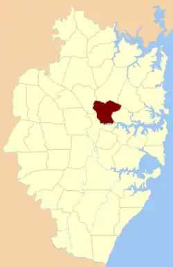 Location of the parish within Cumberland