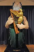 Hibernia's figurehead on display at the Malta Maritime Museum