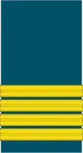 An RAF group captain's sleeve mess insignia