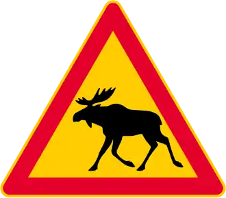 Finnish road sign