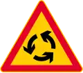 Roundabout warning (formerly used )