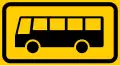 Bus stop (formerly used for local traffic and for long-distance traffic)