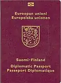 Front cover of a 2006–2012 biometric diplomatic passport