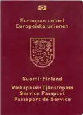 Front cover of a 2006–2012 biometric service passport