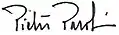 Pietro Parolin's signature