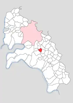Map showing Jahangirpur in Firozabad block